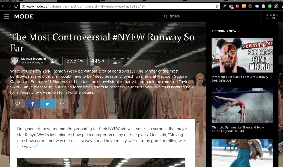 The Most Controversial #NYFW Runway So Far